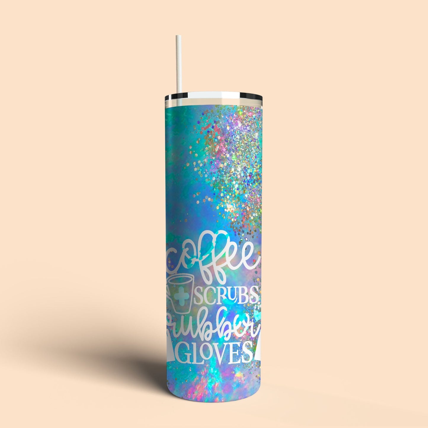 Coffee Scrubs and Rubber Gloves Tumbler