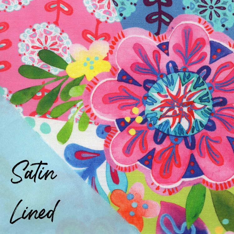 Flower Frenzy Satin-Lined