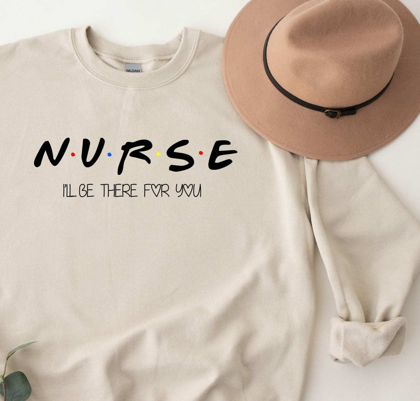 Nurse Friends Embroidered Sweatshirt