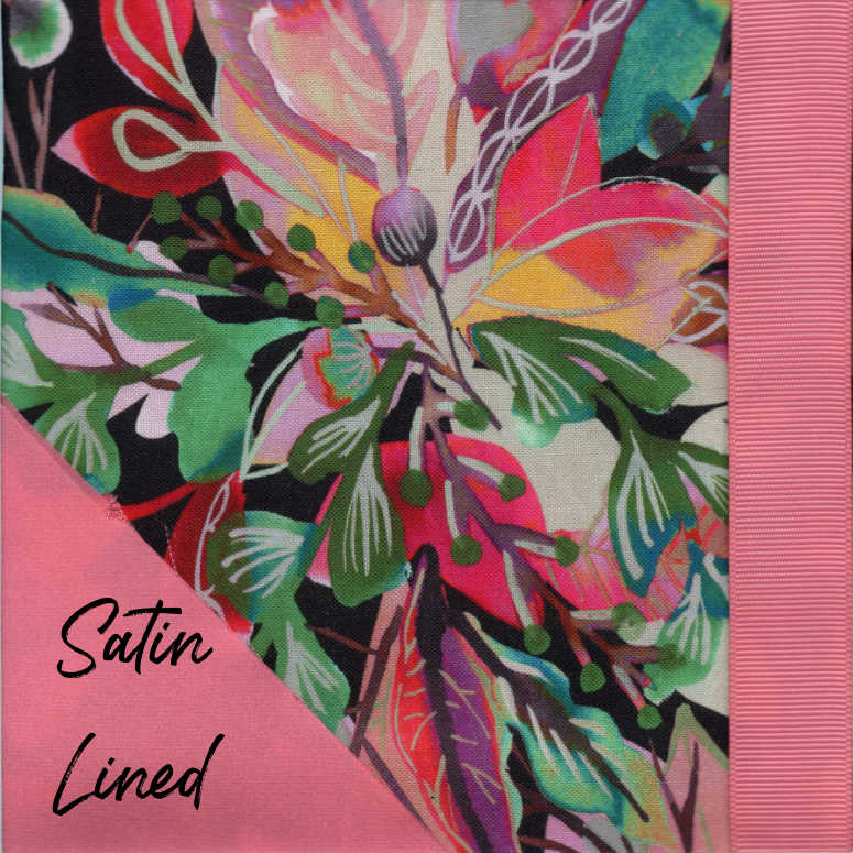 Leafy Berry Satin-Lined