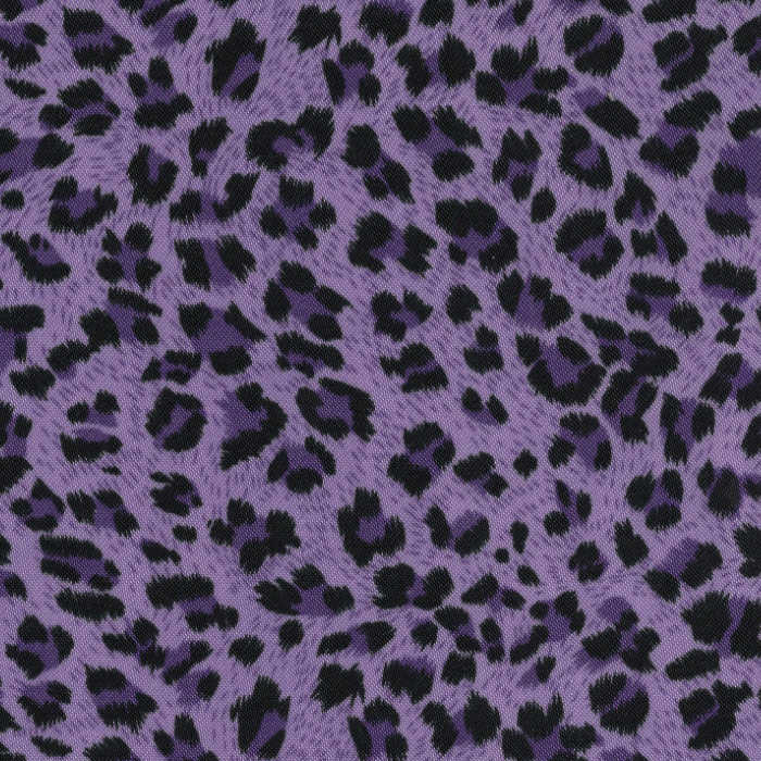 Purple Cheetah Satin