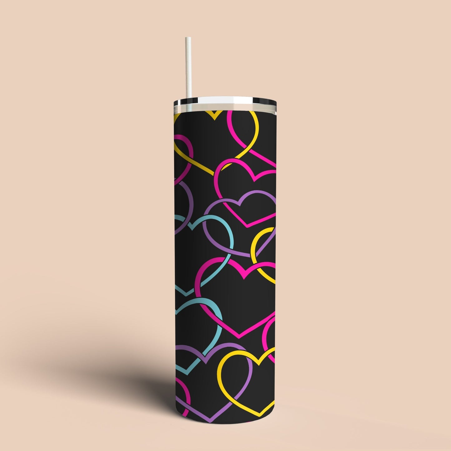 linked heart tumbler 20 oz