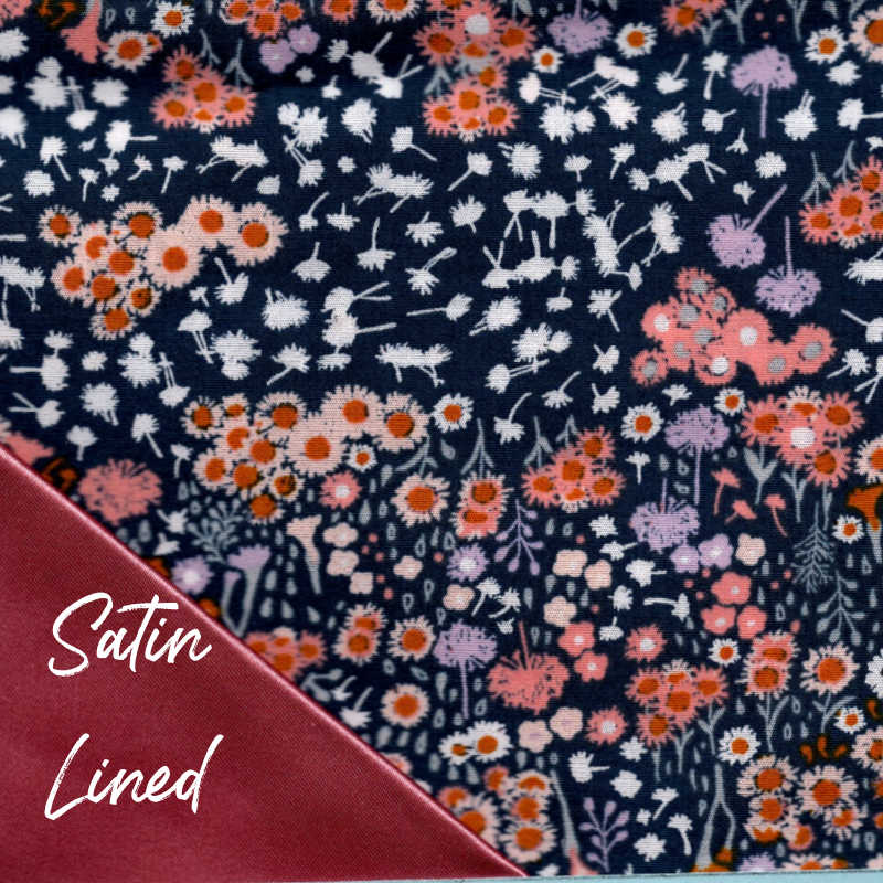 Rustic Roses Satin-Lined