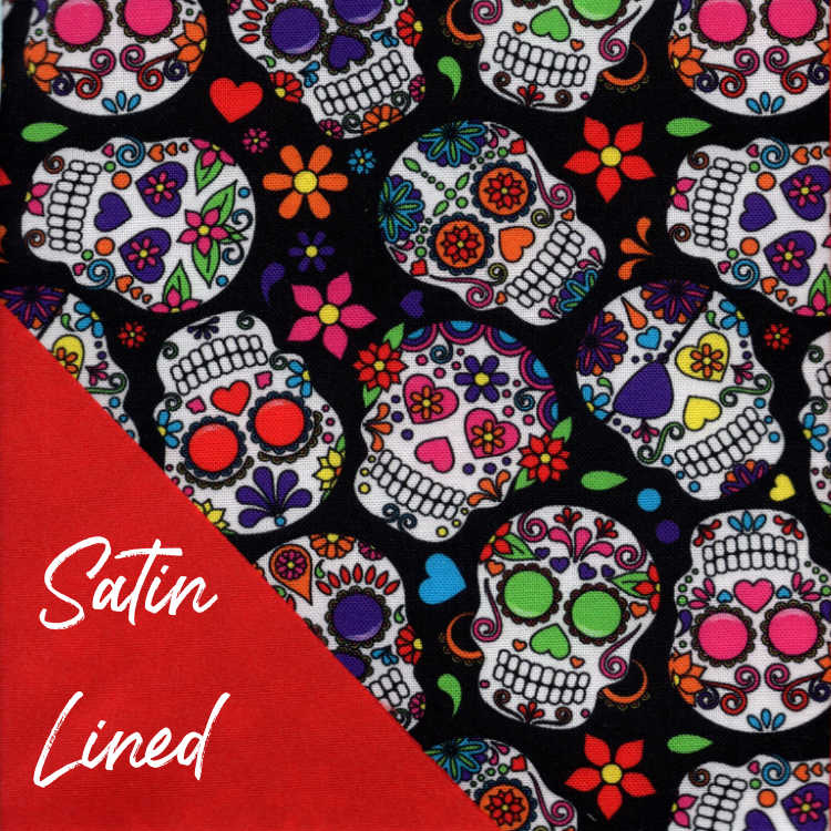 Sugar Skull Satin-Lined