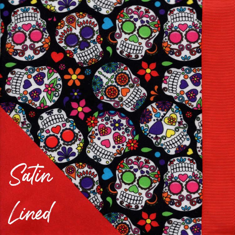Sugar Skull Satin-Lined