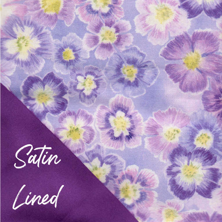 Violettes Satin-Lined