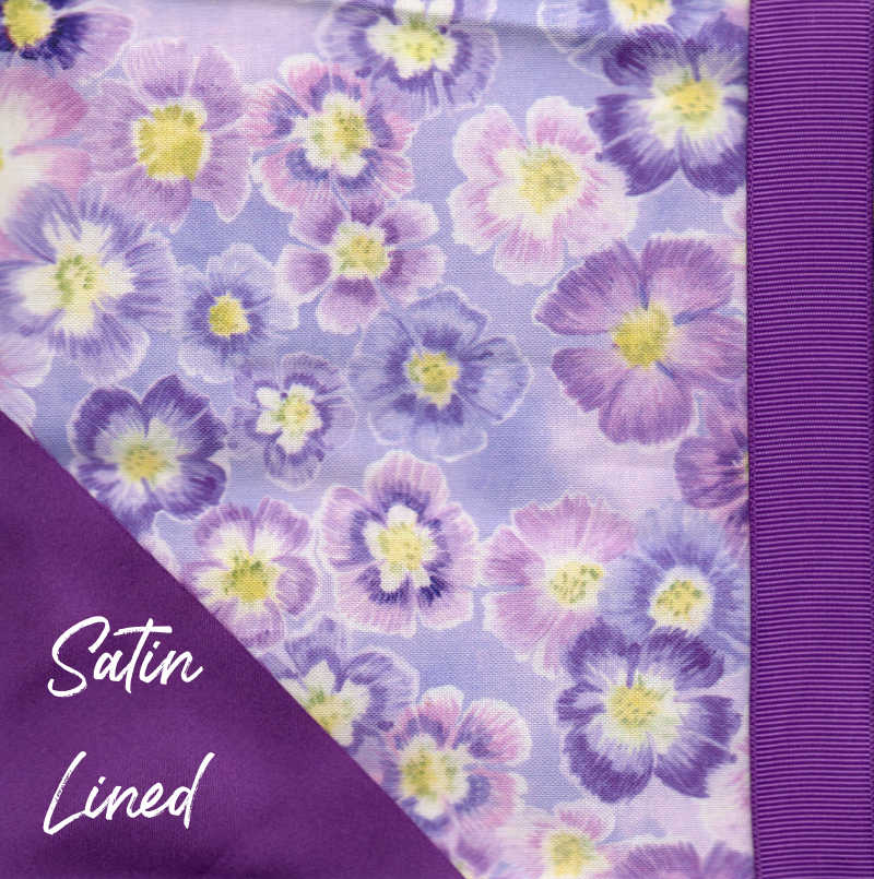 Violettes Satin-Lined