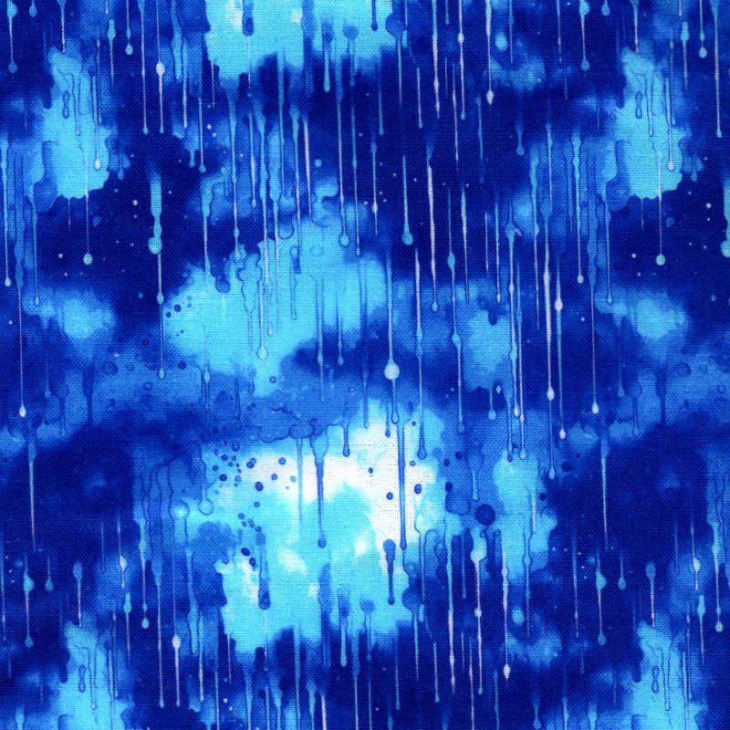 scrub cap with rain and clouds