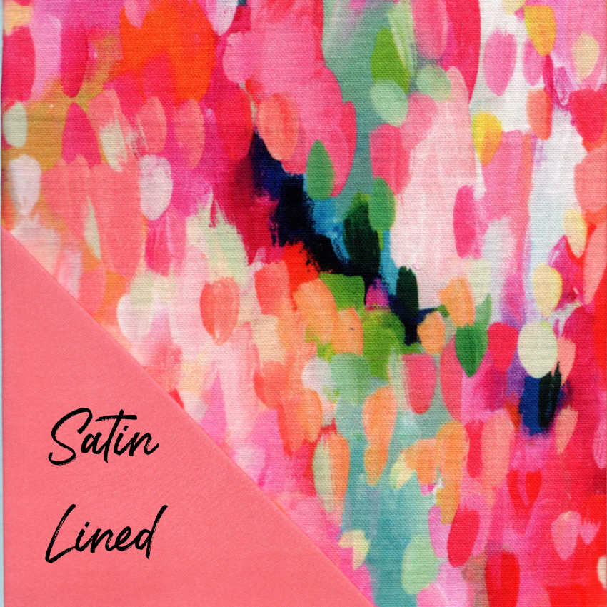 Lipstick Confetti Satin-Lined