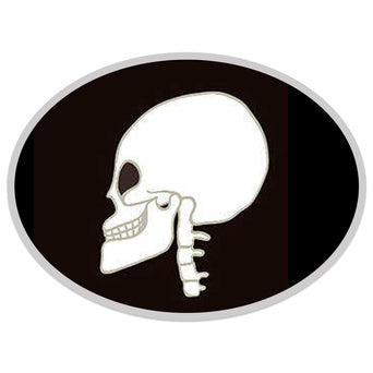 skull scrub cap button snaps