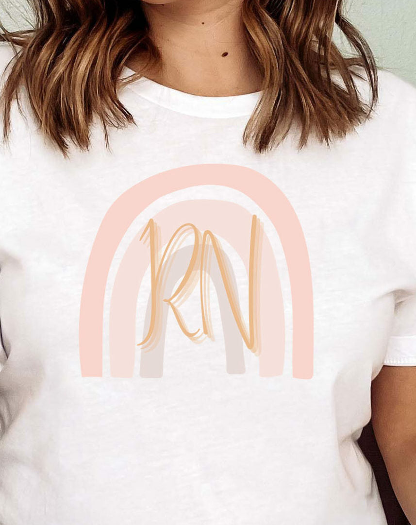 nurse gift RN t-shirt white