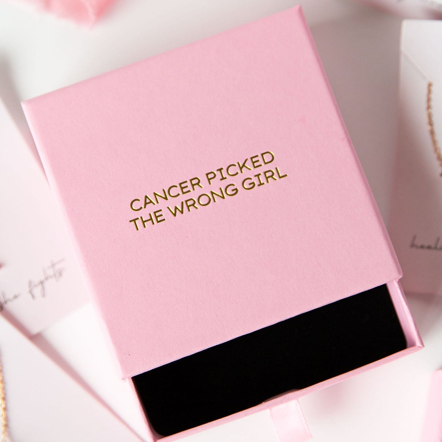 gift box for breast cancer awareness necklace