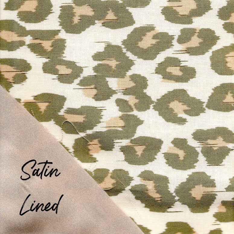 Golden Leopard Satin-Lined
