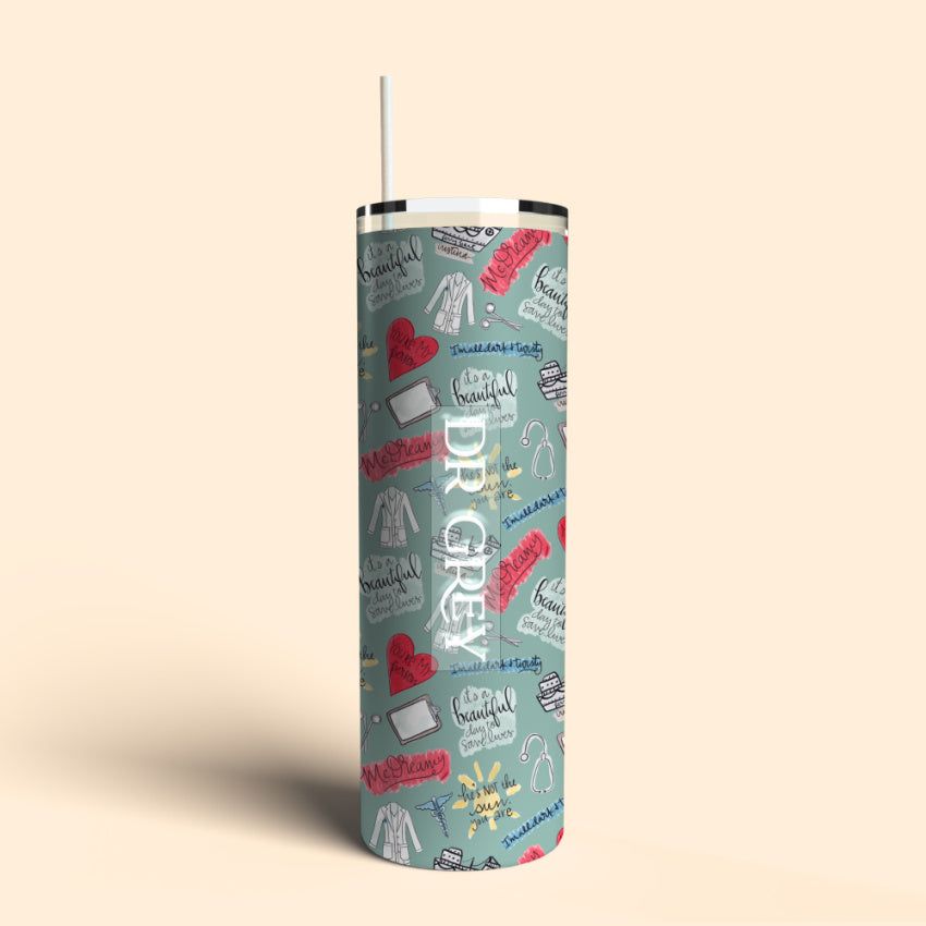 Greys Anatomy tumbler cup