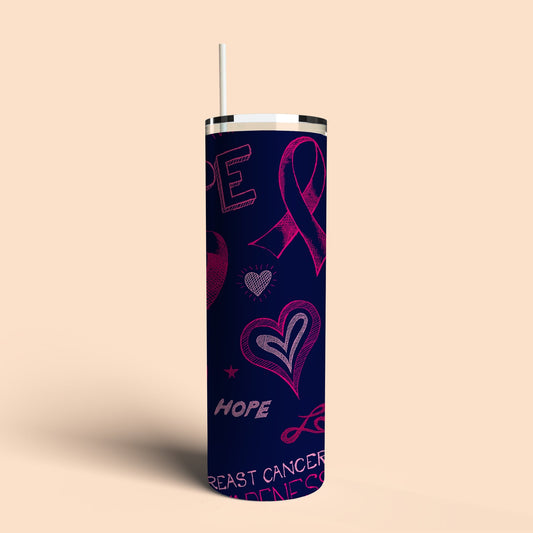 Hope Breast Cancer Awareness Tumbler