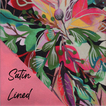 Leafy Berry Satin-Lined