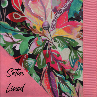 Leafy Berry Satin-Lined