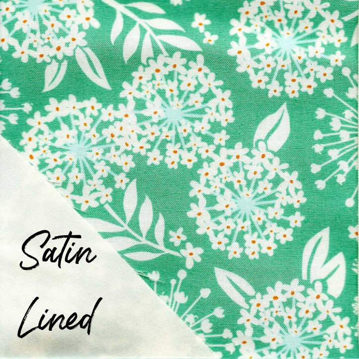 Minty Bloom Satin-Lined
