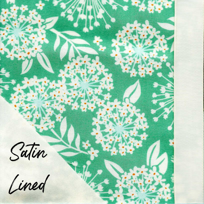 Minty Bloom Satin-Lined