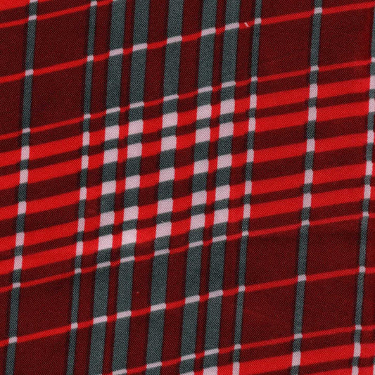 Plaid Happy Satin