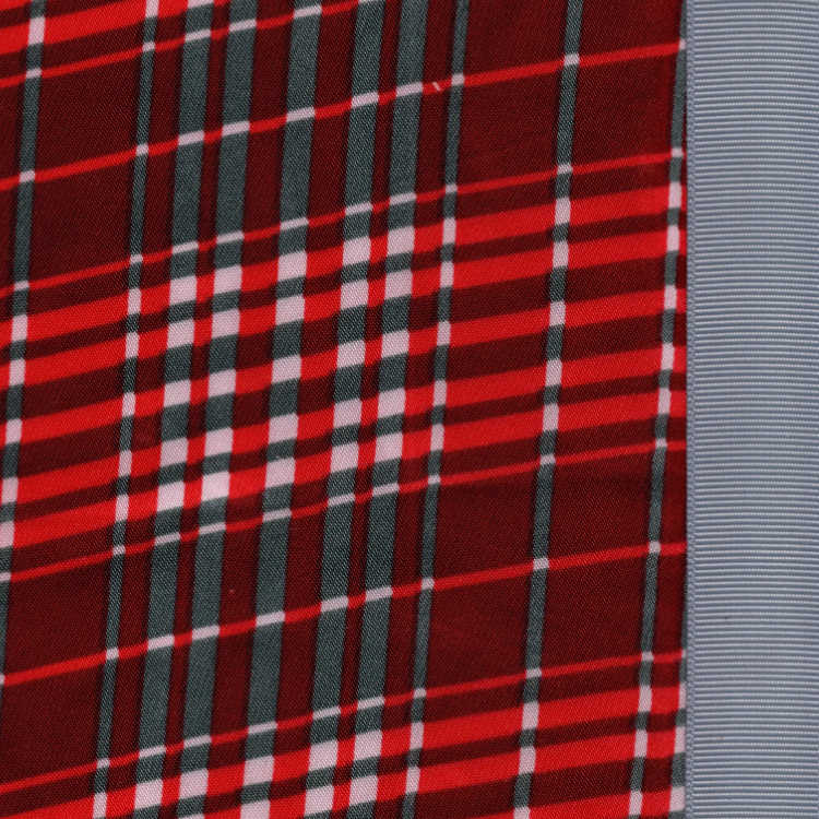 Plaid Happy Satin