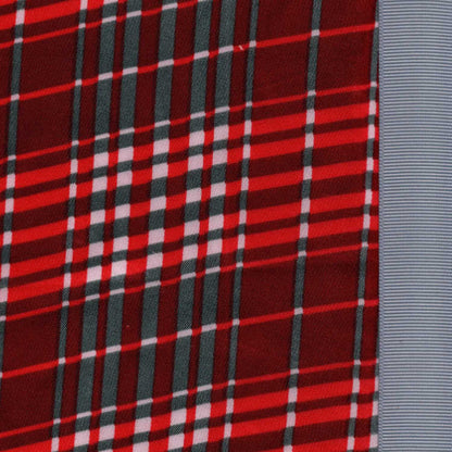 Plaid Happy Satin