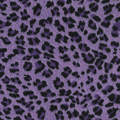 Purple Cheetah Satin
