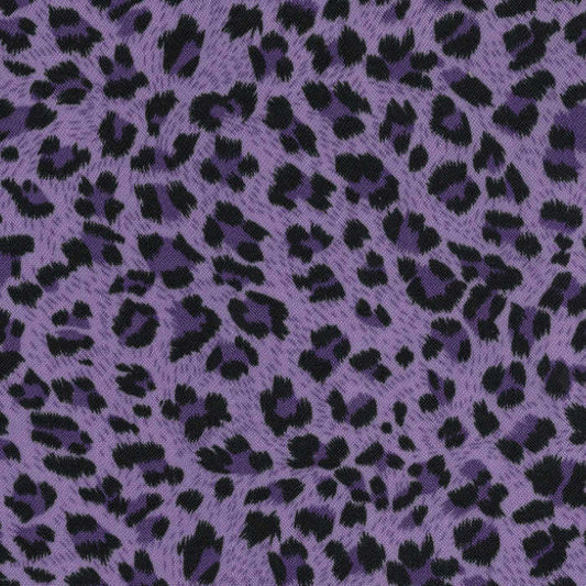 Purple Cheetah Satin