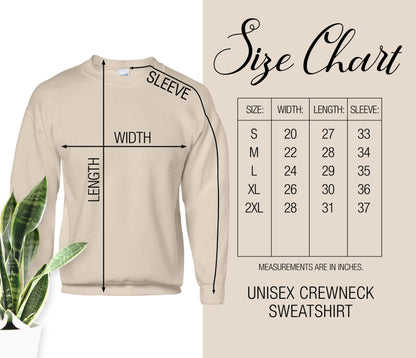 sweatshirt sizing chart