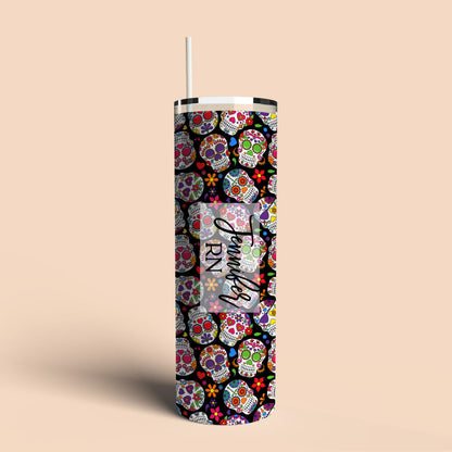 Sugar Skull Tumbler