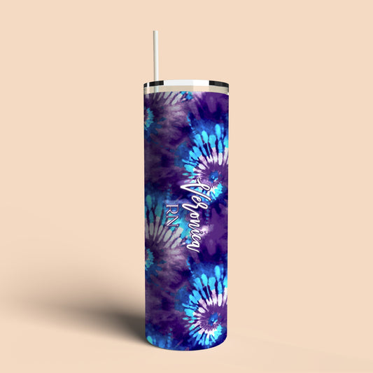 Trippy Tie Dye Tumbler