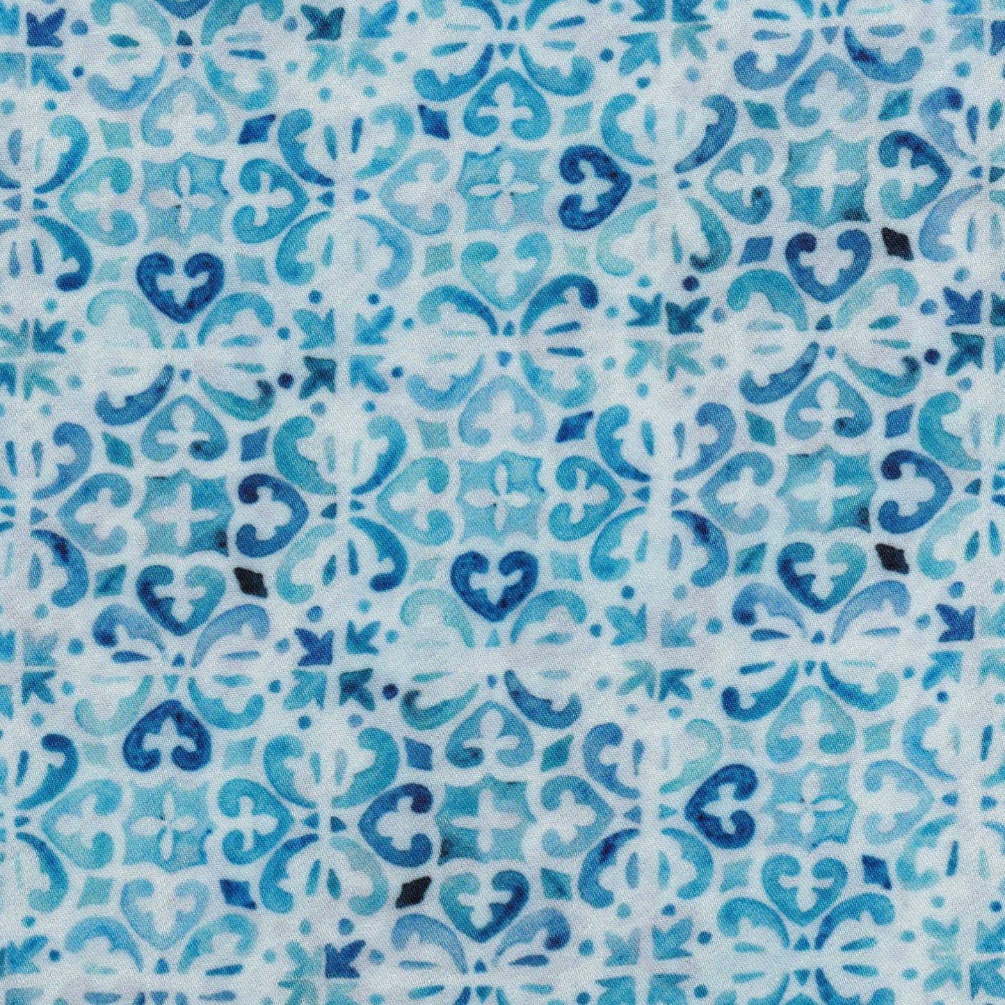 Blue Tiles Satin