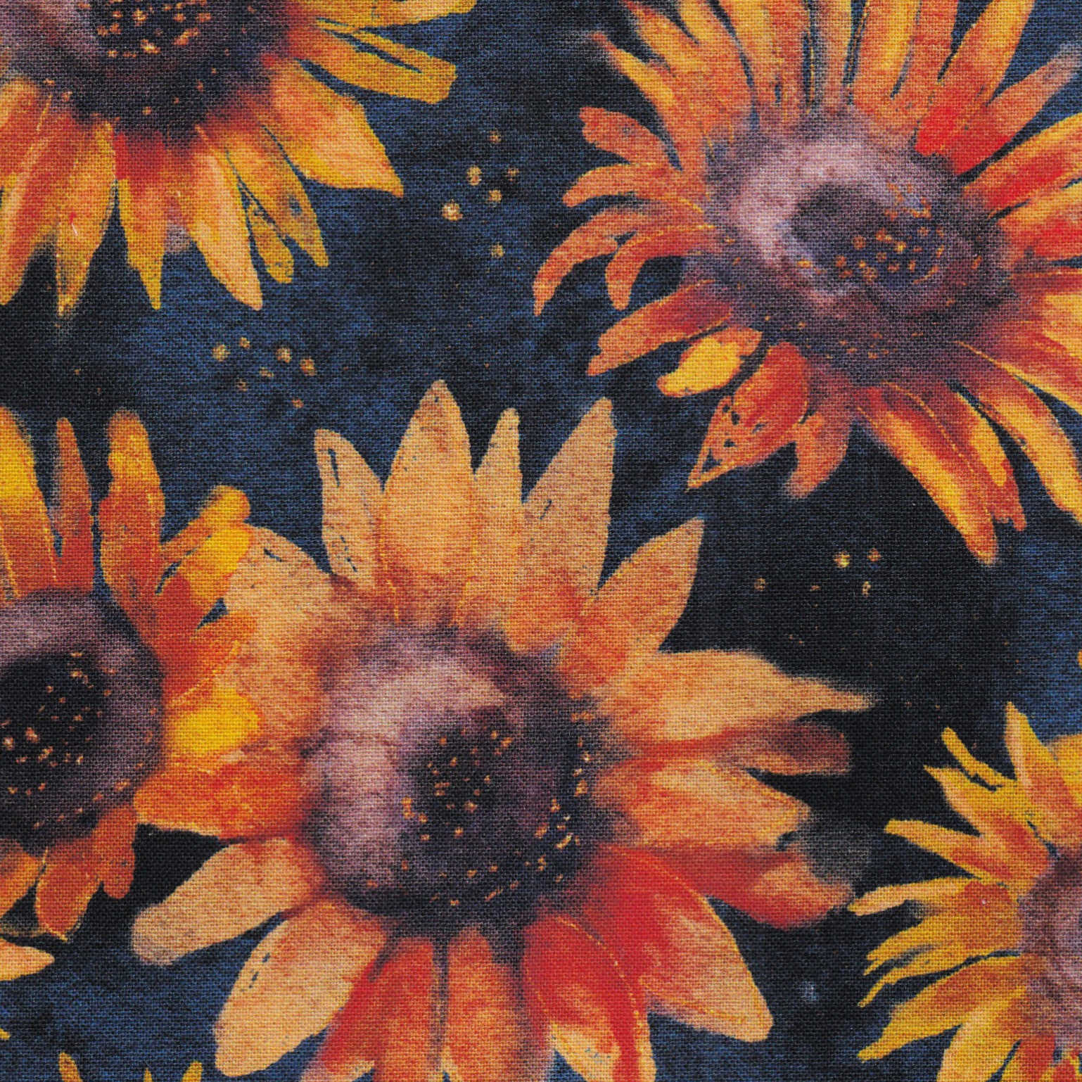 surgical scrub cap with sunflowers