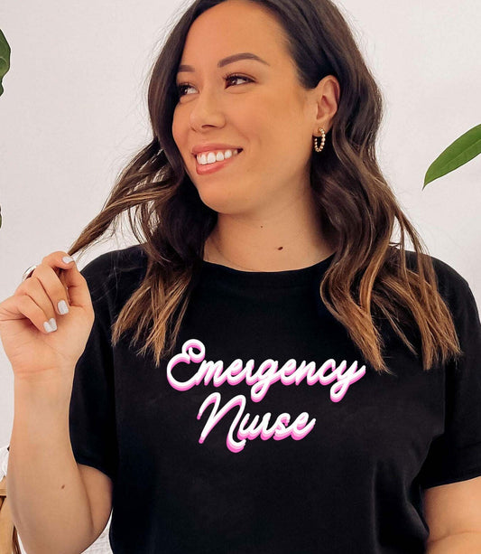 er nurse black tshirt
