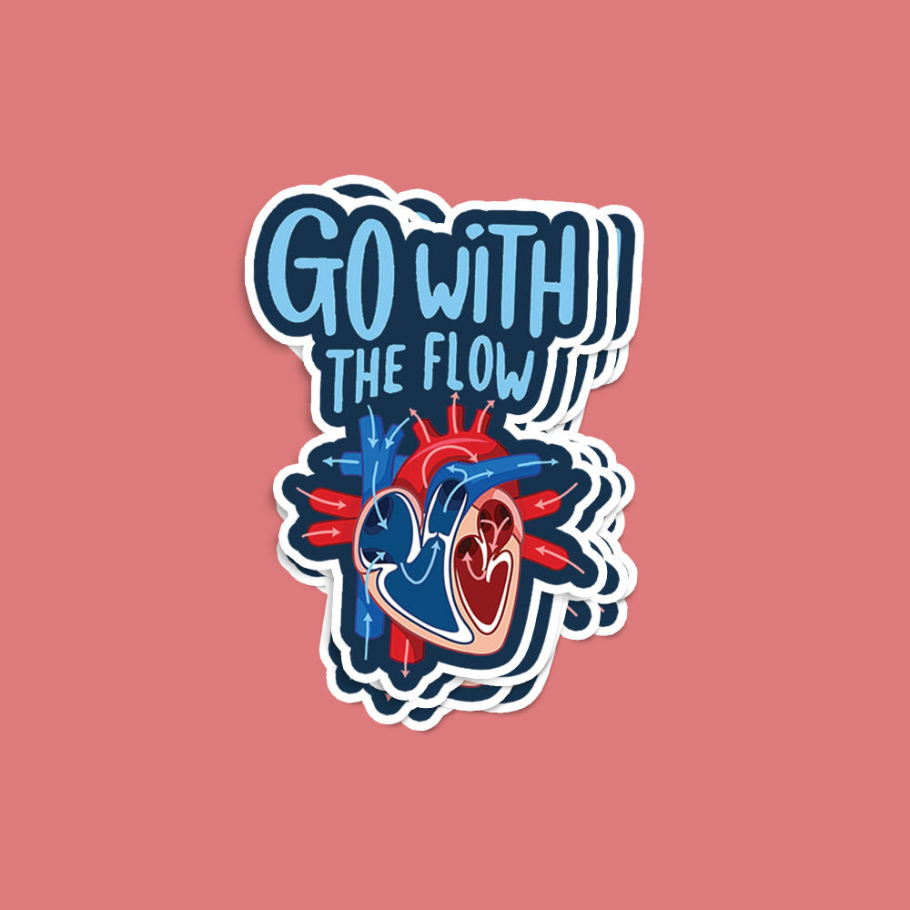 Flw Sticker Go With The Flow Sticker – KimKaps