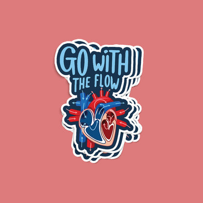 Go With The Flow Sticker