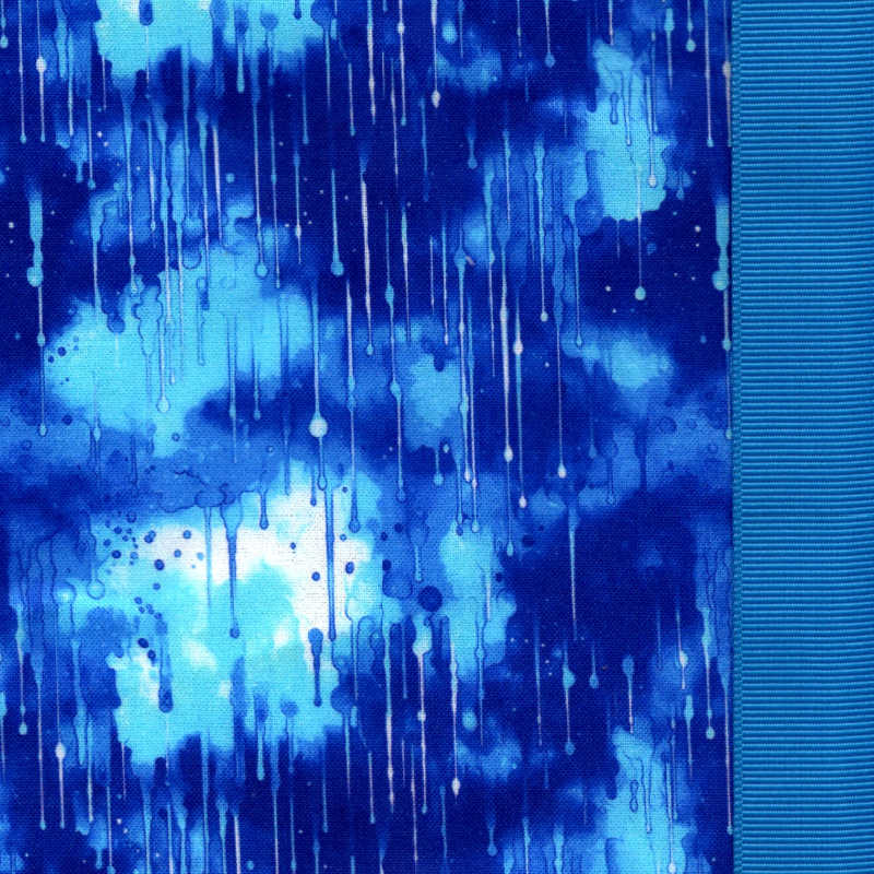 ponytail scrub cap with rain and clouds