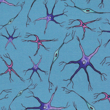 scrub cap with neurons