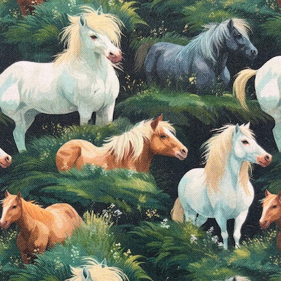 Preening Ponies
