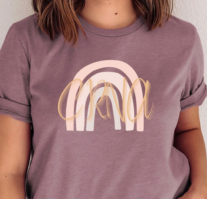 CRNA gift rainbow t-shirt